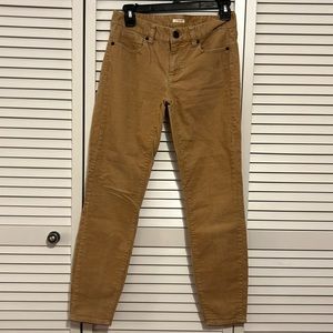 J. Crew toothpick corduroy jeans, size 26